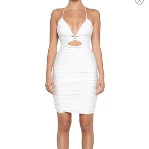 Tiger Mist White dress NWOT